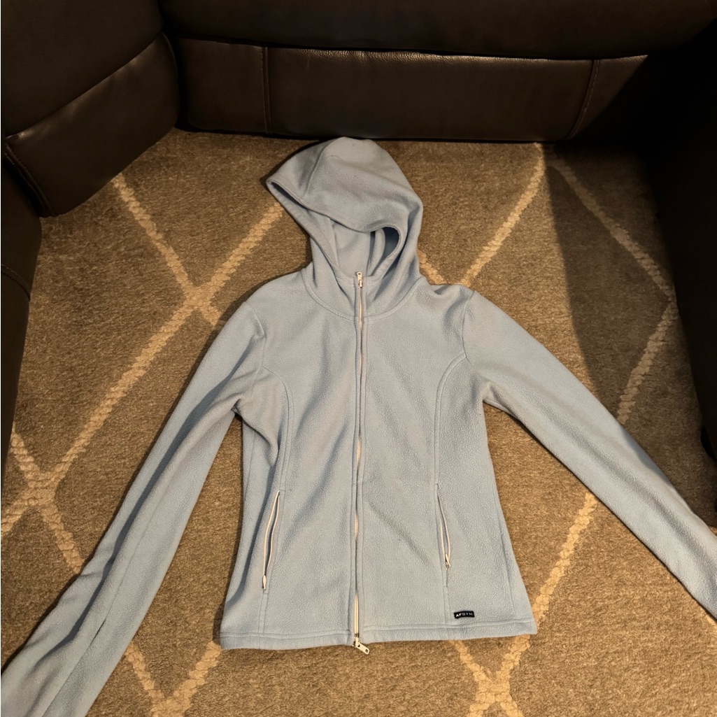 Abercrombie & Fitch Light Blue Hoodie Jacket